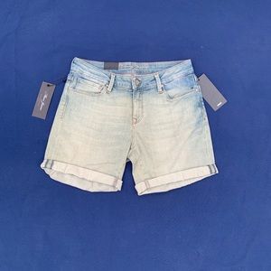 Mavi Jeans Green Tribeca Pixie Denim Shorts Women's Size 25. New
